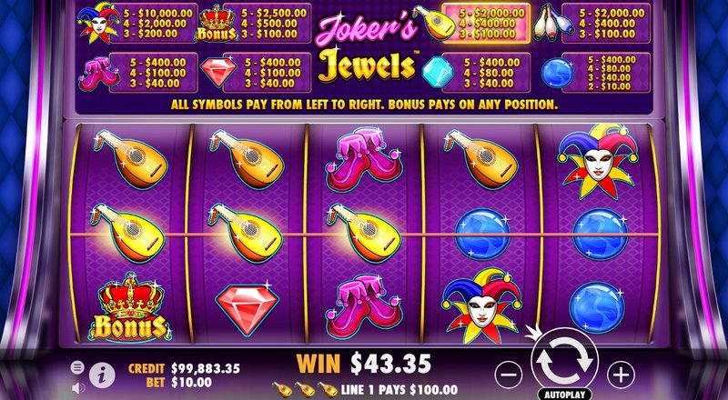 Descubre las estrategias para ganar dinero en Joker Jewels en línea sin costo