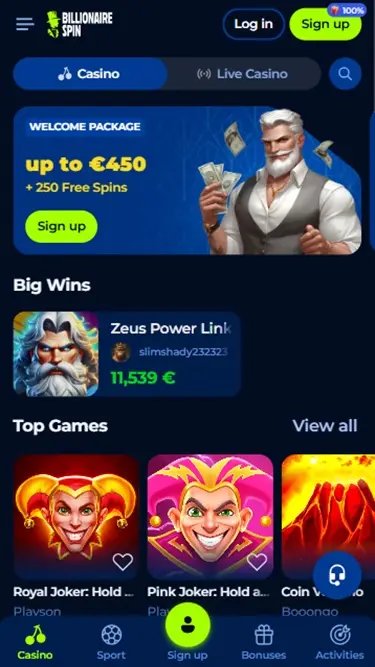 Découvrez Les Meilleurs Jeux De Casino Online avec Billionairespin en France.